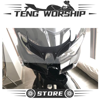 

Motorcycle Front Fairings Aerodynamic Winglets Carbon Fiber Cover Protection Guards FOR KAWASAKI Ninja 250 Ninja 400 2018-2019