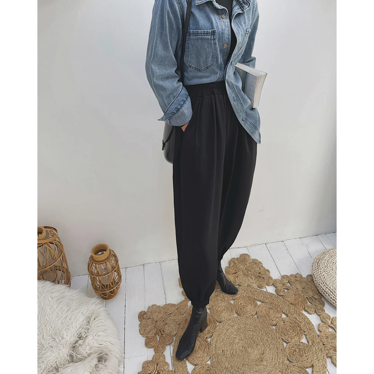 2021 Women Oversize Cargo Pants Harem Capri Casual Woman Y2k Trouser Suits Clothes Vintage Sets Harajuku Jeans Emo Sweatpants