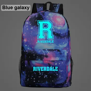 

AL0405 Fashion Luminous Riverdale Letter R Children Boy Girl School bag Teenagers Student Schoolbags Women Packsack Men Backpack