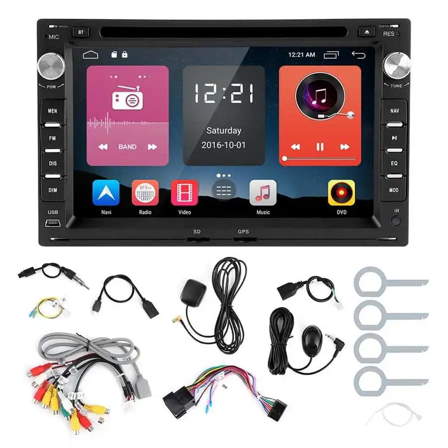 7-дюймовый сенсорный экран автомобильный DVD-плеер с Bluetooth стерео GPS-радио для