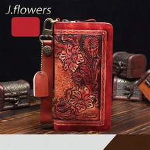 Кошелек JFLOWERS JFA005, высокое качество, ручная работа, ручная работа, кошелек, прочный, удобный кошелек, изготовленный из кожи верхнего слоя