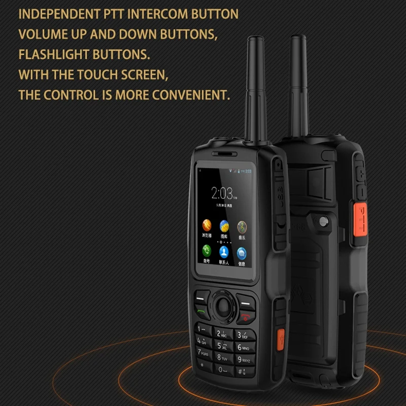  A18 IP68 Waterproof GPS WCDMA GSM Smartphone Dual Card Zello Cellphone UHF 400-470 PTT Walkie Talki