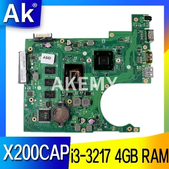

X200CA Motherboard i3-3217CPU 4GB RAM For ASUS X200C X200CA X200CAP Laptop Motherboard X200CA Mainboard REV 2.0 Test OK