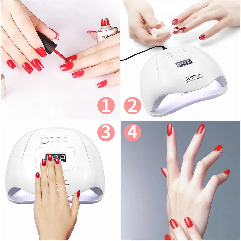 Conjunto de Unhas para o Jogo de Manicure Lâmpada da Arte do Unha Conjunto com 35000 Unha Polonês Rpm Máquina Broca 120 54 w Ferramentas Gel - 20000 23 Conjuntos e kits