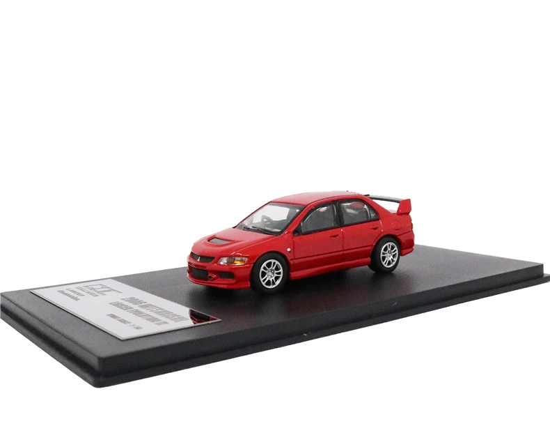 GOC 1/64 Mitsubishi Lancer Evolution IX 2006 EVO 9 литая модель автомобиля - Цвет: Красный