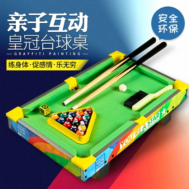 US $76.01 Mini Tabletop Pool Table Desktop Billiards Sets Childrens Play Sports Balls Sports Toys Family Fun