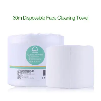 

1 Roll 30M Disposable Cotton Facial Microfiber Face Towel Natural Antibacterial Protection Cleansing Beauty Face Wash Tool