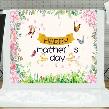 

Flowers Mother Day Theme Background Cloth Home Tablecloth Photo Props Backdrop Photographic Background Cloth Present