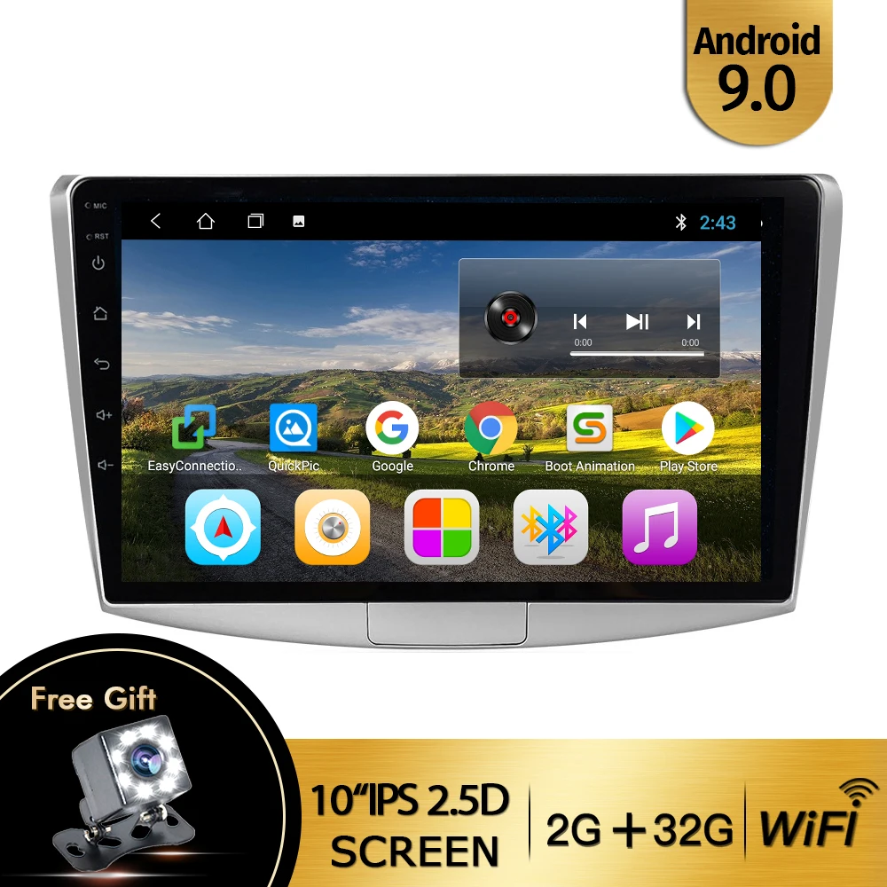 2G 32G WIFI EKIY 10,1 ''ips Android 9,0 автомобильный радио мультимедиа 2 Din для Фольксваген Пассат B6/B7 Magotan/CC 2012- навигация gps плеер - Цвет: 2G 32G WIFI