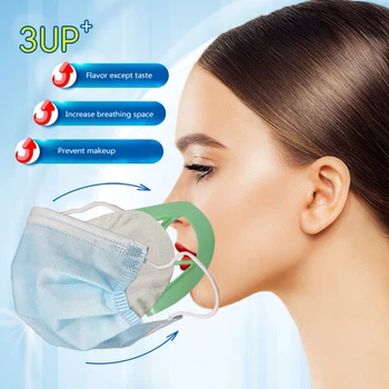 

3D Mouth Mask Bracket Support Breathing Assist Help Inner Pad Cushion Bracket Food Grade Silicone Mask Holder Breathable Valve