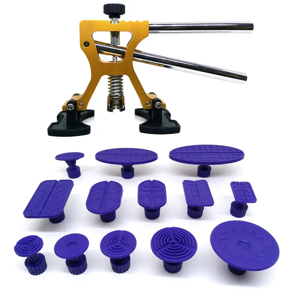 

Car Body Dent Lifter Kit Dent Repair Puller With 13 Pcs Glue Tabs Kit Auto Repair Tools Car Accessories