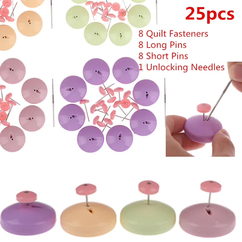 25Pcs Quilt Fastener Bed Sheet Mattress Clips Buckles Quilt Fixer Gripper Clamp Buttons Non-Slip Duvet Blanket Holders