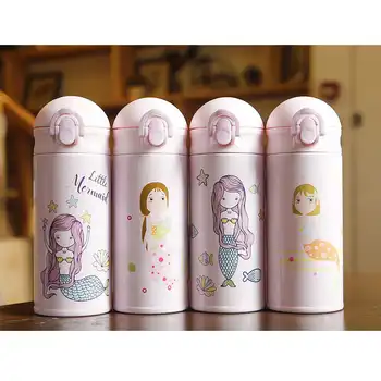 

Thick Stainless Steel Thermoss Heat-resistant and Corrosion-Resistant Pink Style Insulation Pot Suitable for Home Office 350ML