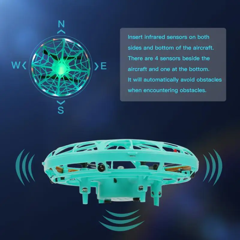 Mini Helicopter UFO RC Drone Infraed Hand Sensing Aircraft Electronic