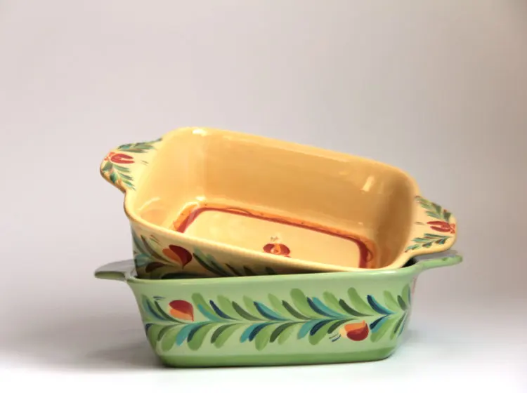 Ceramic plate baking utensils hand-painted bread baking tray pizza baking tray oven special home kitchen tableware salad plate