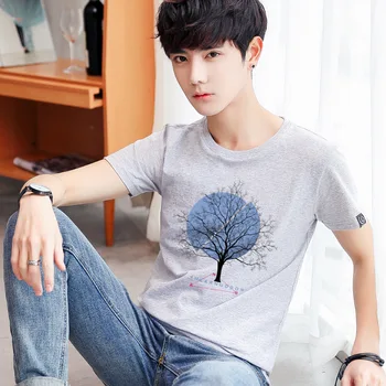 

Summer new women's street letter characters print loose short-s 9185