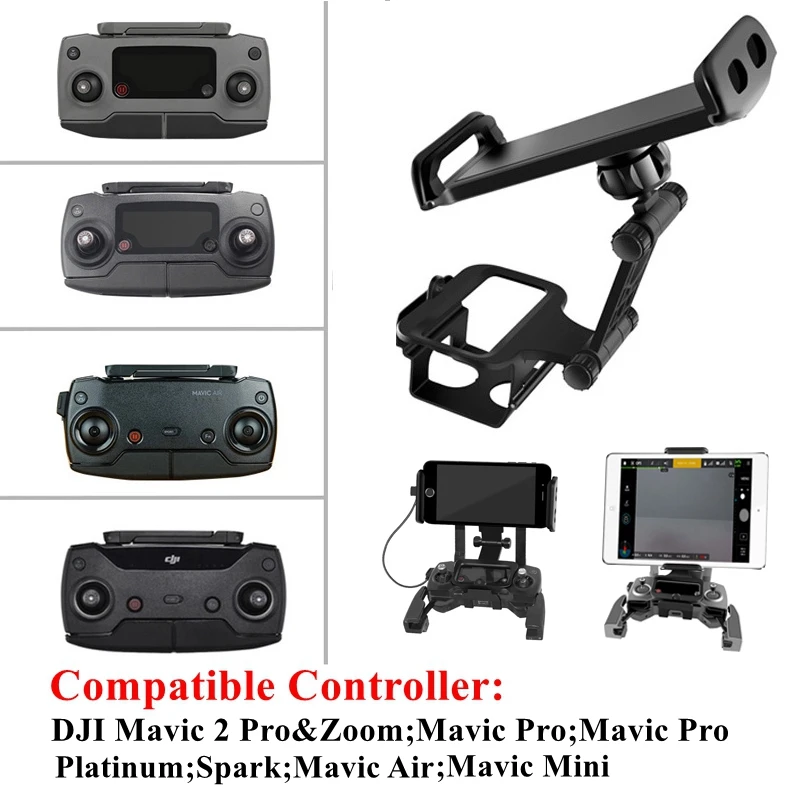 Special Offer for  DJI Mavic Mini/1/Pro/2/Air/Spark Remote Control Phone Tablet Monitor Extension Holder Bracket Mount