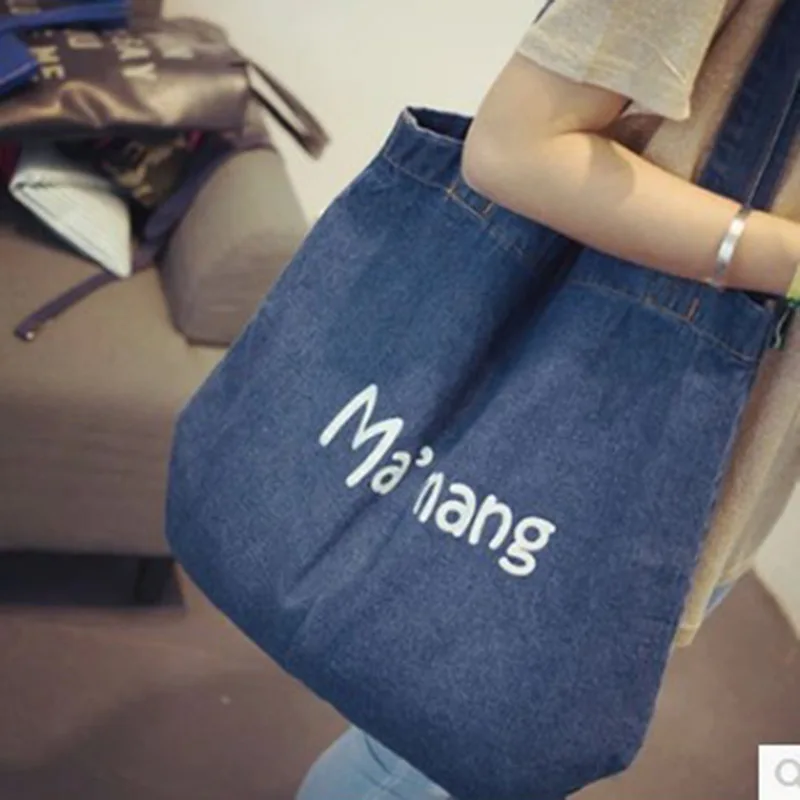 

Micro 2018 New Style Cool GIRL'S Korean-style Vintage Hipster Canvas Cowboy WOMEN'S Bag Shoulder Bag Casual Shopping Bag