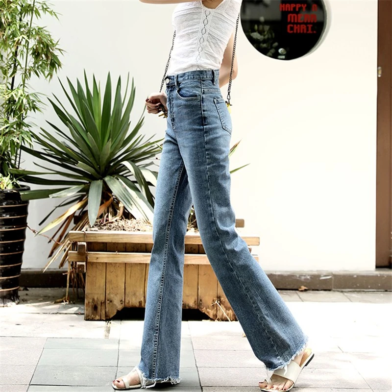 mini flared jeans