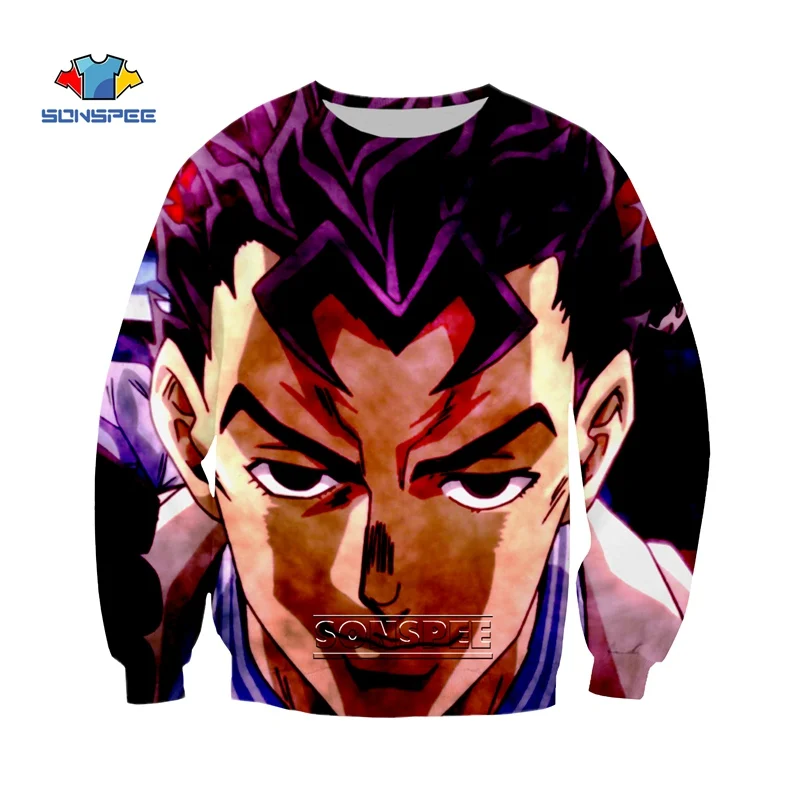 9 SONSPEE JoJo Необычные Приключения Аниме Толстовка 3D печатных толстовки для женщин мужчин Homme повседневное с длинным рукавом хип хоп Топ пуловер A37 - Цвет: 9