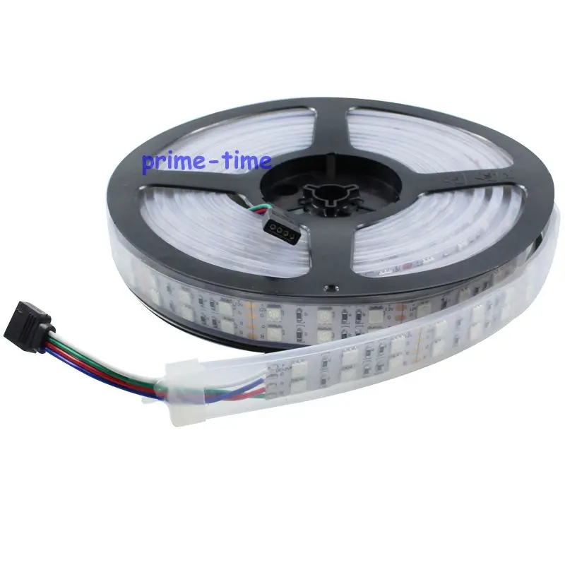 Двухрядная СВЕТОДИОДНАЯ лента SMD 5050 120 светодиодов/м 12 В IP20/IP67 водонепроницаемый