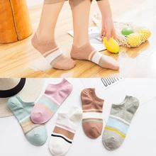 1 пара женских носков ярких цветов Забавные милые однотонные хлопковые носки-башмачки короткие носки для женщин и девушек C0129