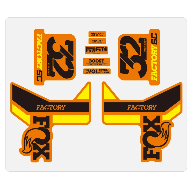 

New Arrival FOX 32 STEP CAST Front Fork Sticker XC 32SC for Mountain Bike Bicycle Cycling Fox32 MTB Decals