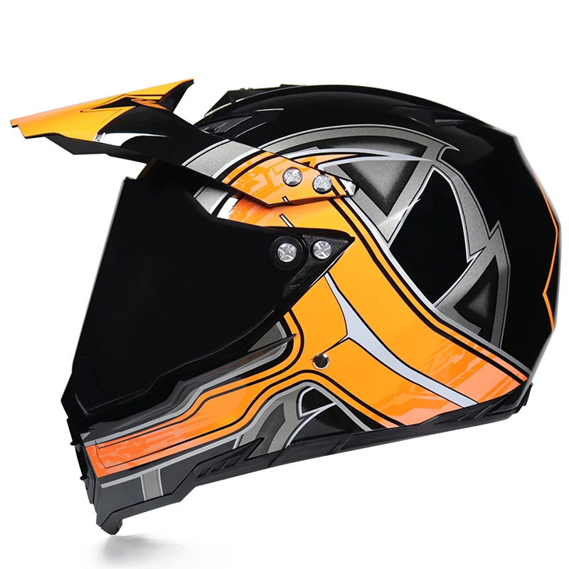 Motocicleta Moto Cross Casco Casque Capacete мотоциклетный шлем внедорожный шлем для мотокросса s m l xl - Цвет: b4a