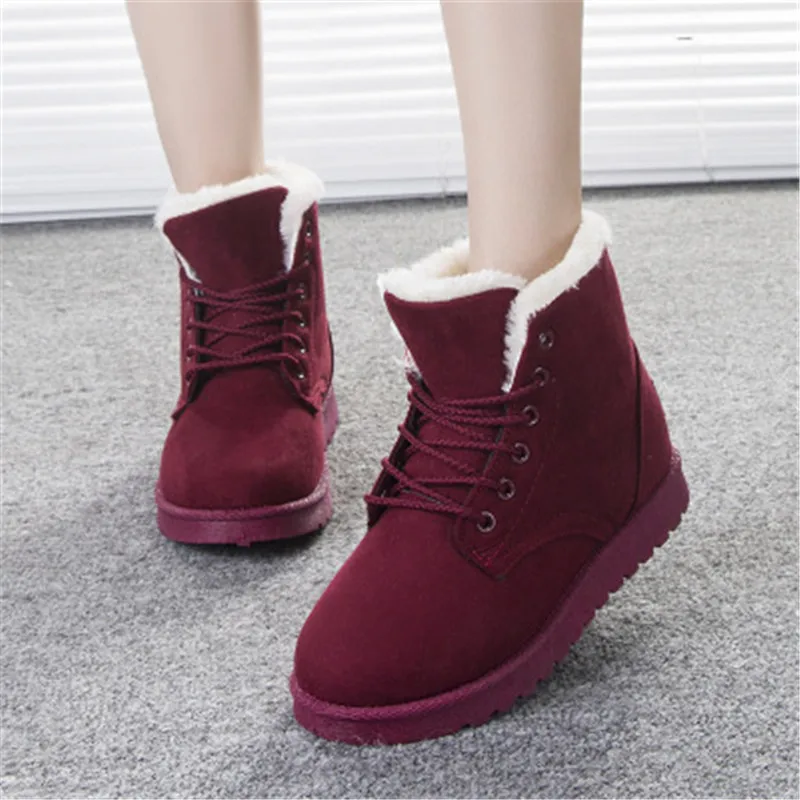 Женские ботинки Новинка 2020 года Водонепроницаемые зимние Женская повседневная