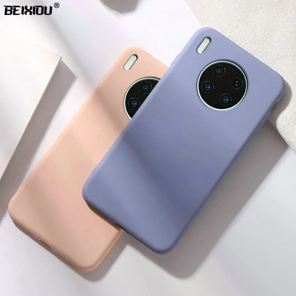 

Liquid Soft Silicone Phone Case for Huawei Mate 30 Pro Case Dirt-resistant Matte Cover for Huawei Mate 30 20 P30 P20 Pro Fundas
