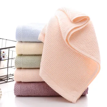 

New bamboo fiber towel super absorbent super soft face towel comfortable and healthy plain home towels