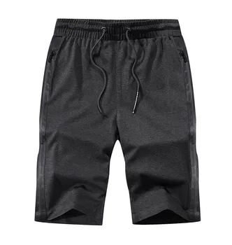 

Summer Casual Men's Shorts Pants Fashion Viscose Solid Color Straight Short Trousers