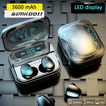 

SIMKOOII X7 Wireless Earbuds Bluetooth 5.0 Earphones in Ear True Wireless Stereo Headsets with Built-in Microphone for Sports