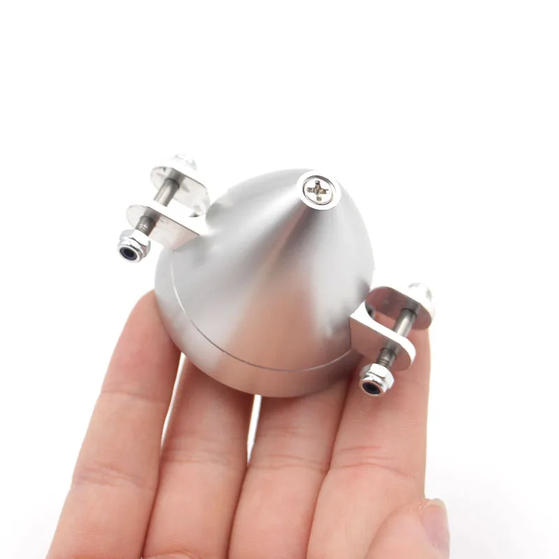 Silver Aluminum Alloy Folding Propeller Spinner Cover D28 D33 D38 D43 D48mm Shaft Diameter 3.0/3.17/4.0/5.0mm for RC Glider DIY 2