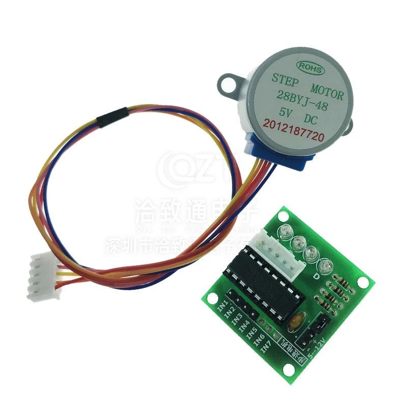 ULN2003 Stepper Motor Driver Board Module + 5V 4-phase 5 line 28BYJ-48 For Arduino | Электронные компоненты и