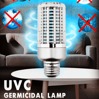

40W 130 LED UVC Germicidal Lamp Kill Dust Bacteria Ultraviolet Sterilizer Disinfection Light Bulb UV Sterilization Lamp