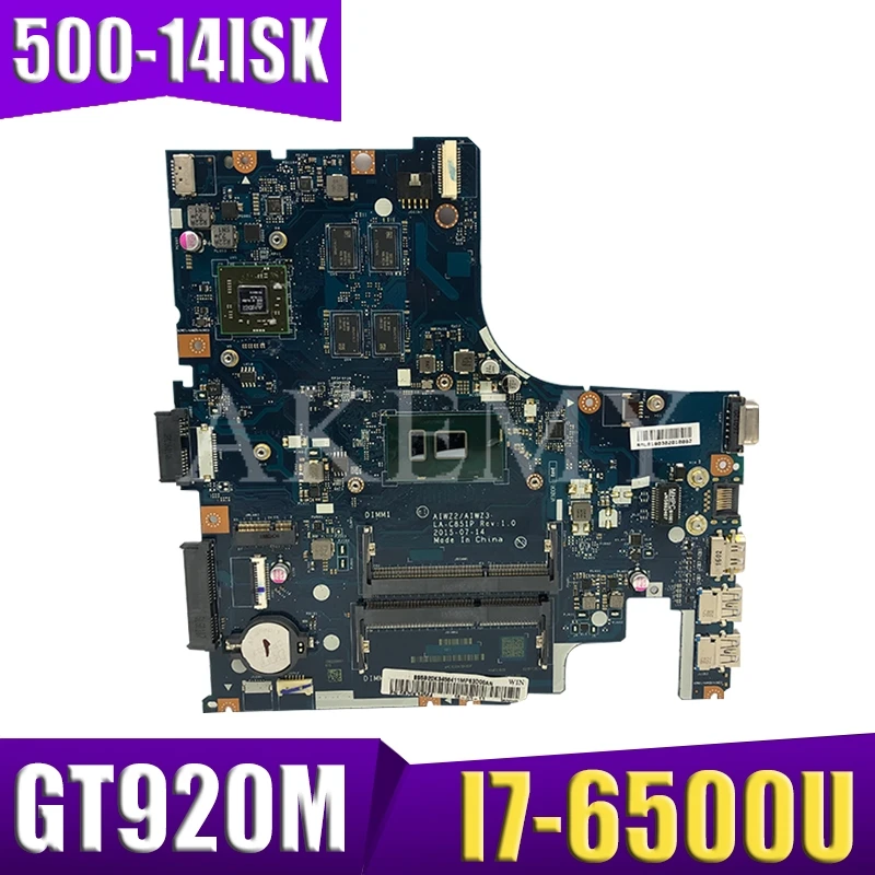 500-14ISK материнская плата для Lenovo YOGA 500-14isk FRU:5B20K36382 FLEX-3-14 с I7-6500U процессором GT920M 2 Гб