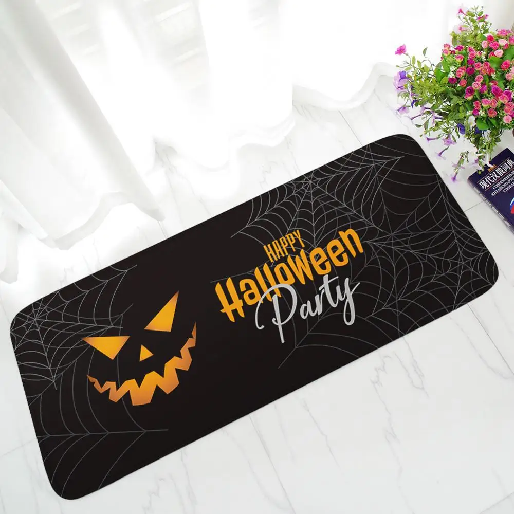 Happy Halloween Ghost Rugs Home Decor Party Flannel Anti skid Area Rug