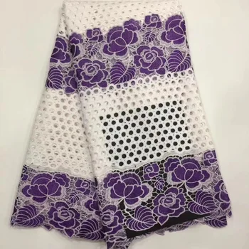 

African Cotton Lace Fabric 2019 High Quality Swiss Voile Lace In Switzerland African Dry Lace Sew Nigerian Dress For Women