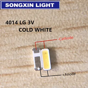 

500pcs diode For LG LED LCD Backlight TV Application LED Backlight 0.5W 3V 4014 Cool white LED LCD TV Backlight TV Application
