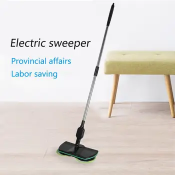 

Rechargeable Stainless Steel Sweeping Machine Microfiber Mop Household Electric Sweeper Mop Floor Cleaning Tools