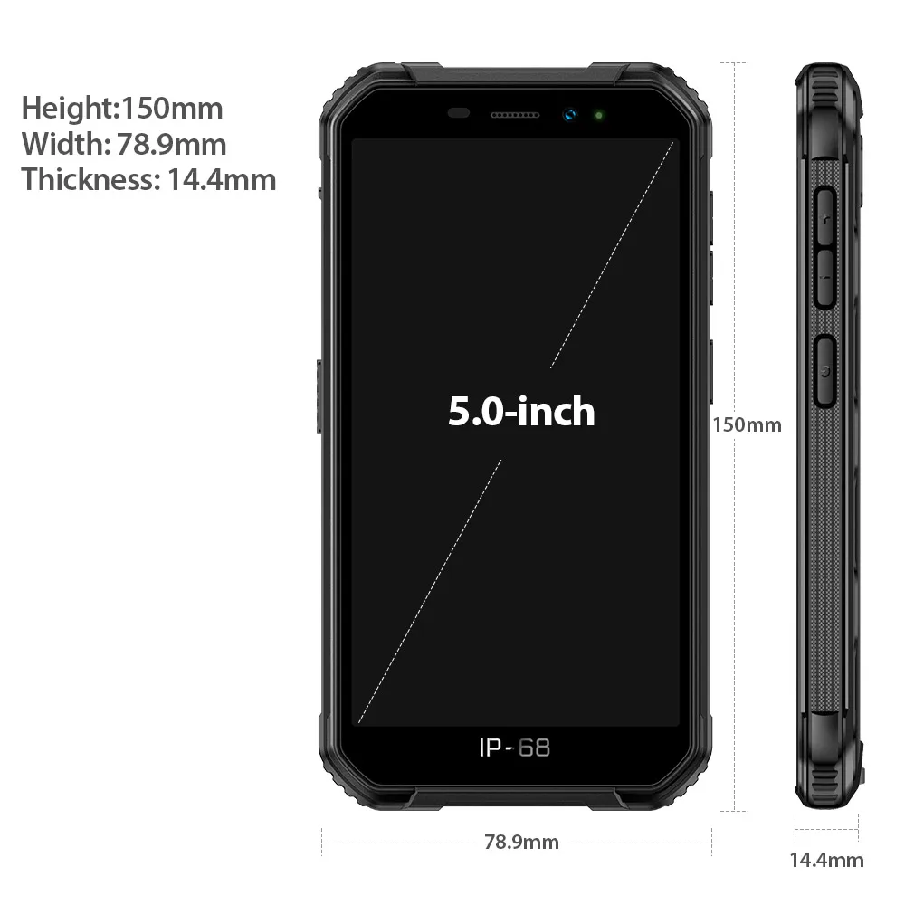 Ulefone Armor X6 ip68 MT6580 Rugged Waterproof Smartphone Android 9 0 Cell Phone Quad core 2GB 5