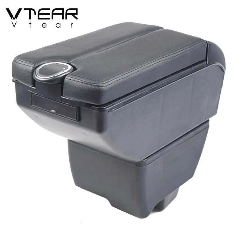 Vtear for Mahindra Bolero car armrest leather arm rest usb storage box center console decoration auto accessories car-styling | Автомобили