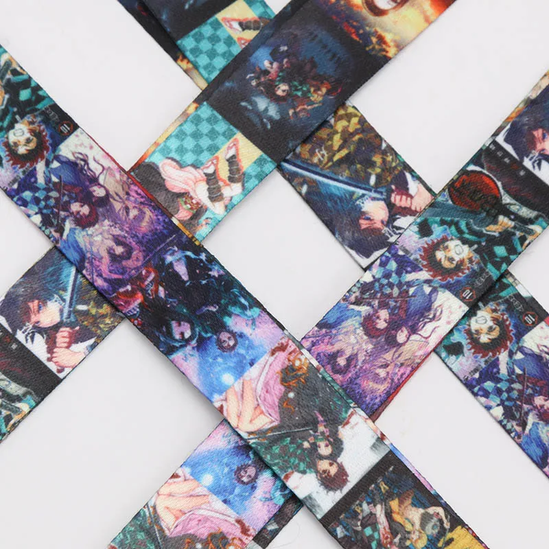 44 см аниме демон убийца Kimetsu no Yaiba телефон ремень Kamado Tanjirou Nezuko ремешок на шею для ключей ID карты Подвеска Игрушка