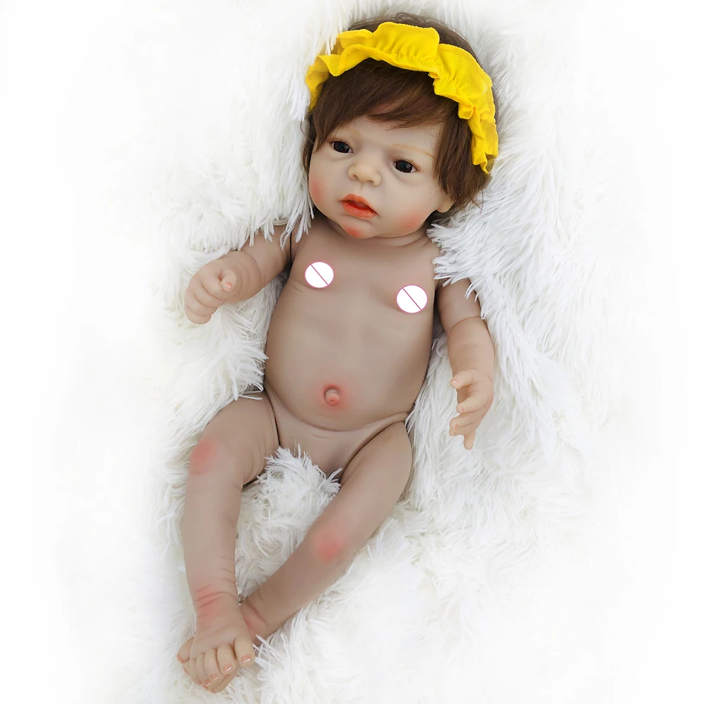 22 дюйма Bebes кукла трансфер до Reborn Девочка Кукла полностью силиконовая виниловая перерожденные куклы Младенцы Новорожденный как живой детская игрушка для детей день Святого Валентина подарки