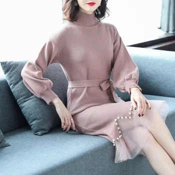 

Goddess Knitted Dress For Women Beading Women's Sweater Vestidos De Fiesta De Noche Casual Robe Femme Vestido De Festa Ukraine