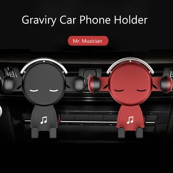 

Car Ornaments Gravity Car Cell Phone Holder Air Vent Mount GPS Stand For Phone In Car Holder Auto Accessories Car Interior Deco