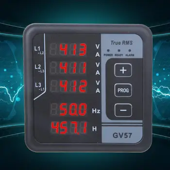 

GV57 Generator Set Meter Digital Display Multifunctional Meter Voltage Amp Frequency Meter Generator
