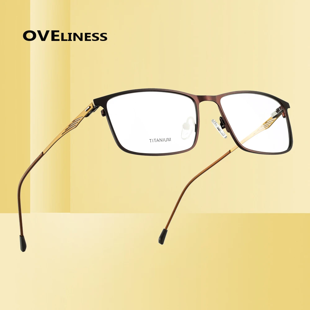

2020 men's eyeglasses eye glasses frame men women Optical Myopia Prescription Clear glasses Titanium Alloy Male Metal eyewear