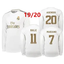 19 20 футболка с длинным рукавом, футболка с надписью Real Madrides, Футбольная Футболка Luka Jovic MODRIC Hazard 3rd ISCO ASENSIO, футболки для взрослых